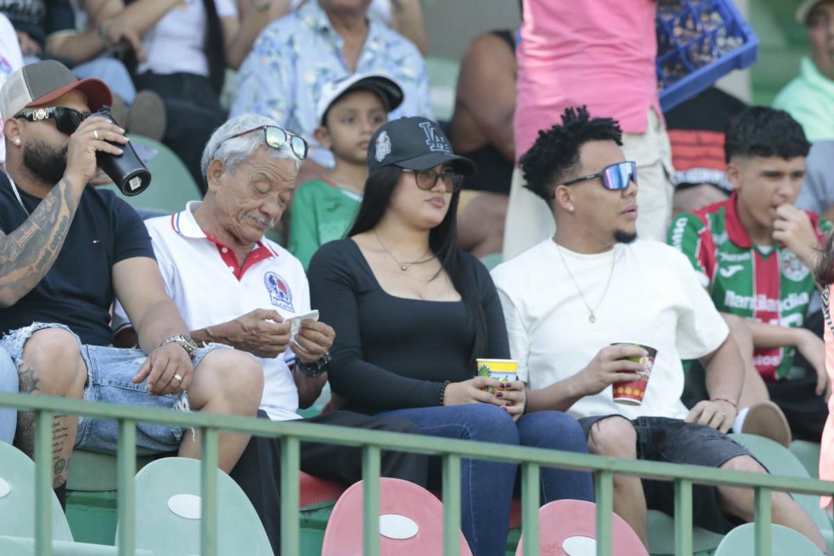 Esposa de futbolista y argentina enamoran: las bellezas en el Marathón-Olimpia