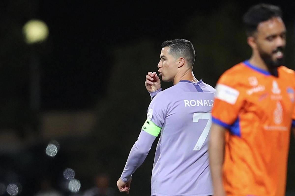 Video: Cristiano enfurece con sus rivales tras empate del Al Nassr