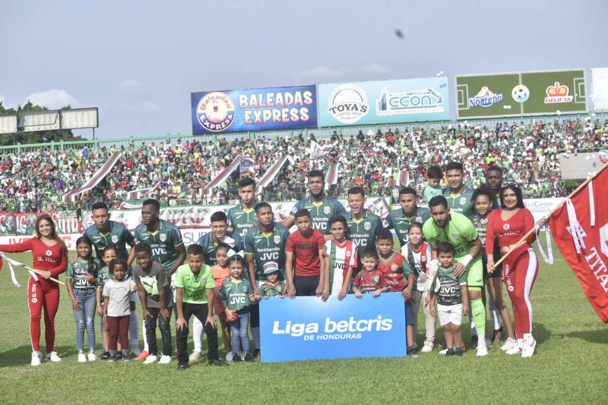 Este es el 11 titular del Marathón que enfrenta al Motagua.