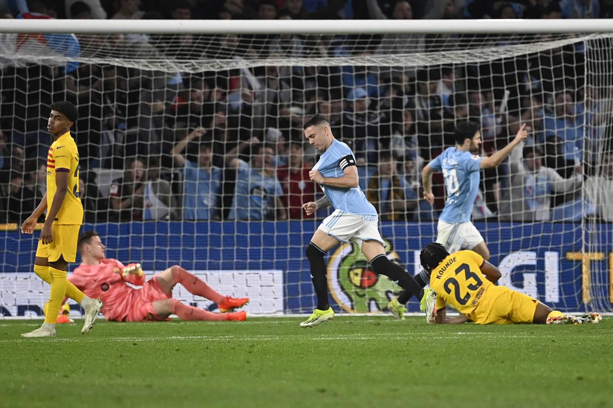 Iago Aspas empató el partido nada más empezar el segundo tiempo.