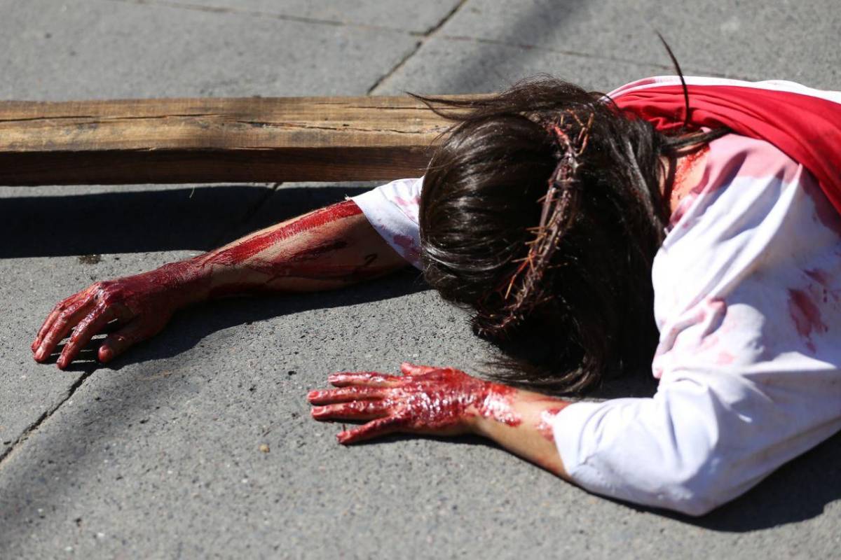 Viernes Santo en Comayagüela: drama y devoción marcan el Viacrucis