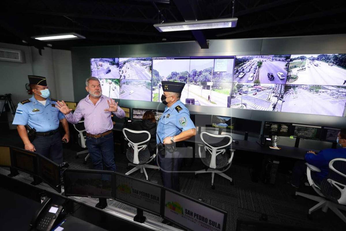 Alcaldía pone a disposición de la Policía 120 cámaras para vigilar San Pedro Sula