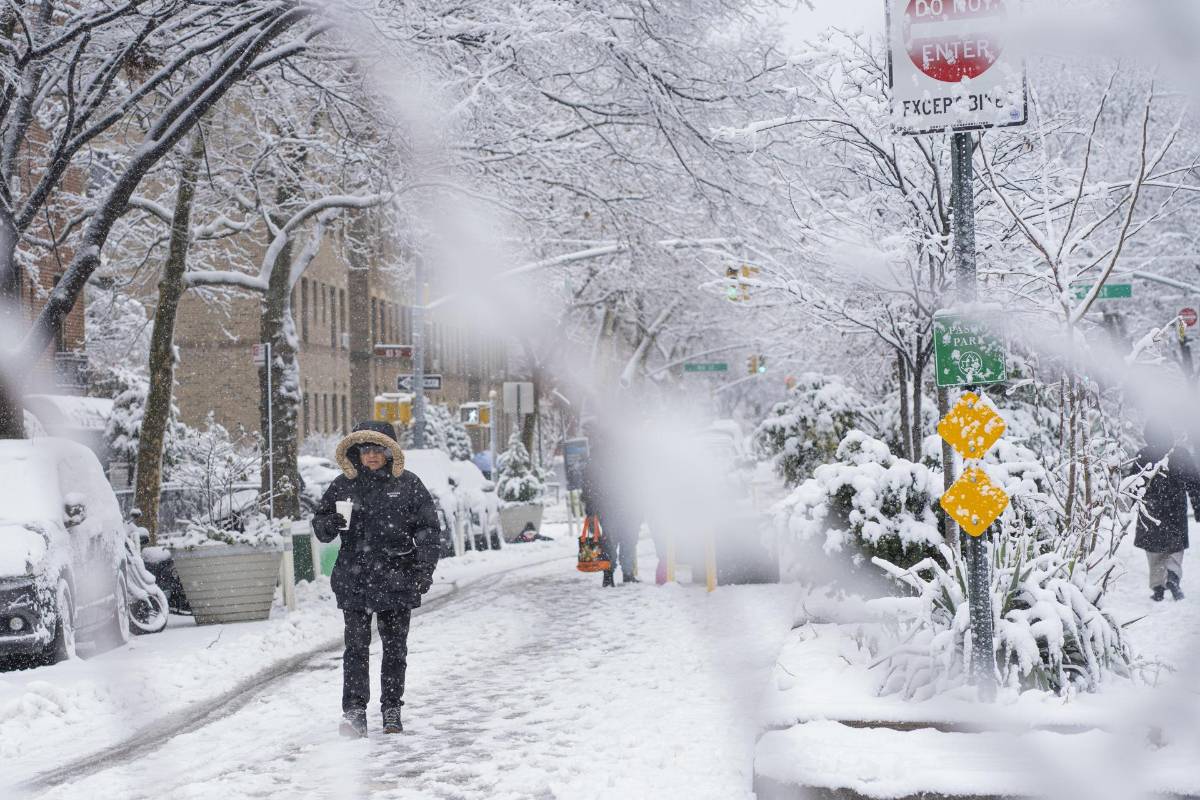 Así se ve Nueva York tras la primera nevada de la temporada