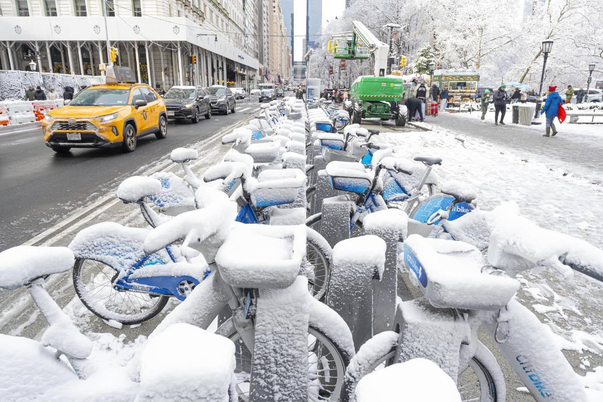 Así se ve Nueva York tras la primera nevada de la temporada