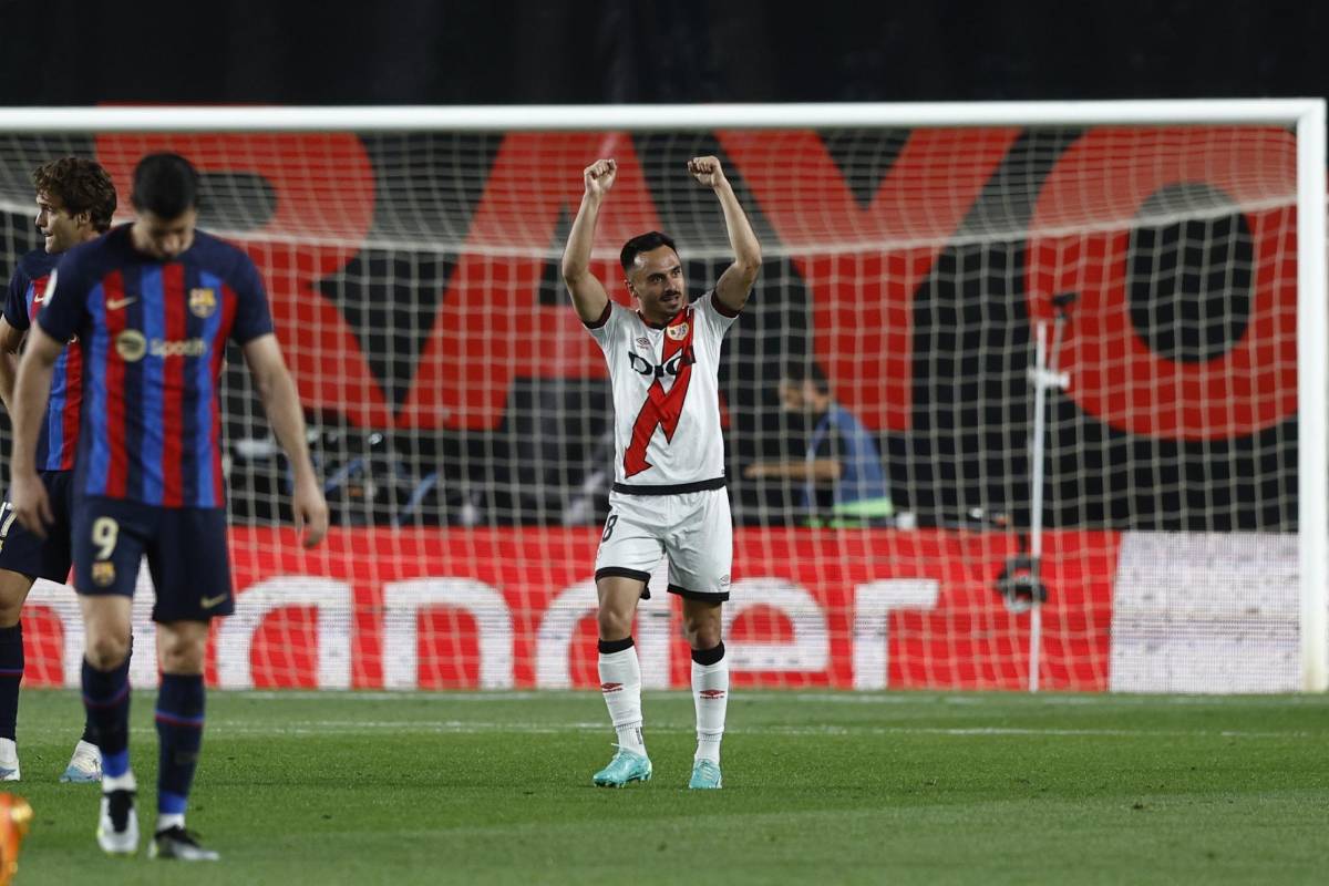 Álvaro García festejando el gol que abrió el marcador a los 19 minutos del primer tiempo.