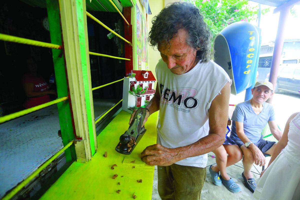 Don Mario, 11 años haciendo casas miniatura