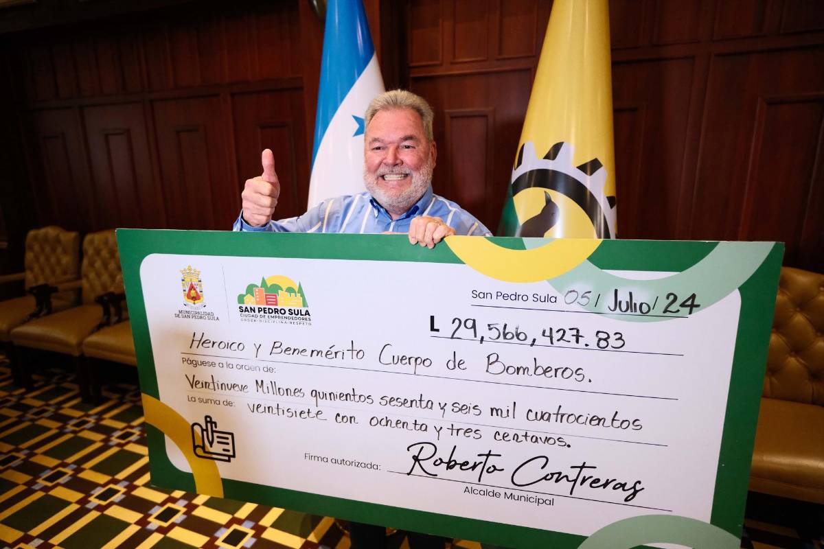 Alcalde Contreras paga L29 millones más a los bomberos