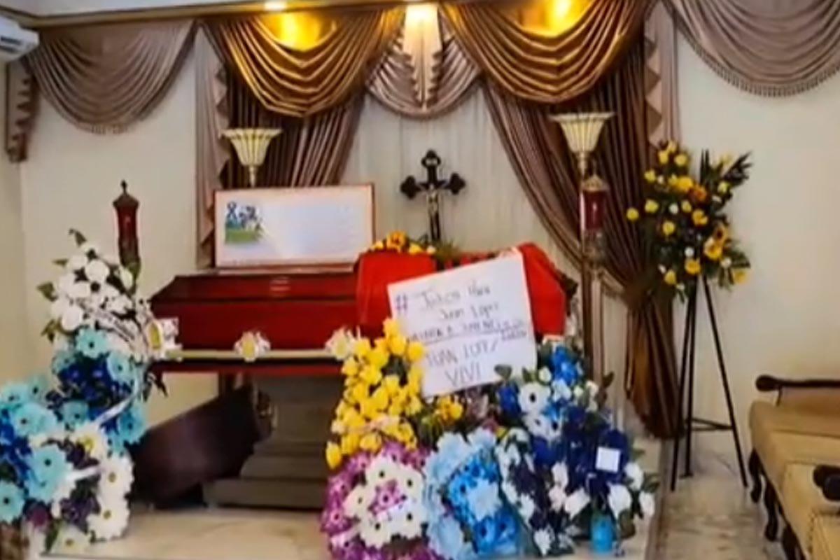 Velorio del ambientalista Juan López.