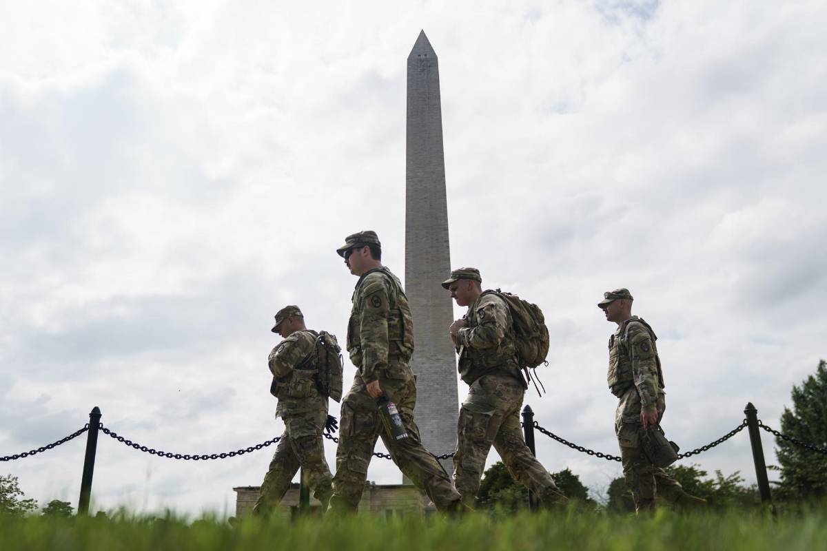 Trump patrullará las calles de Washington con el ejército