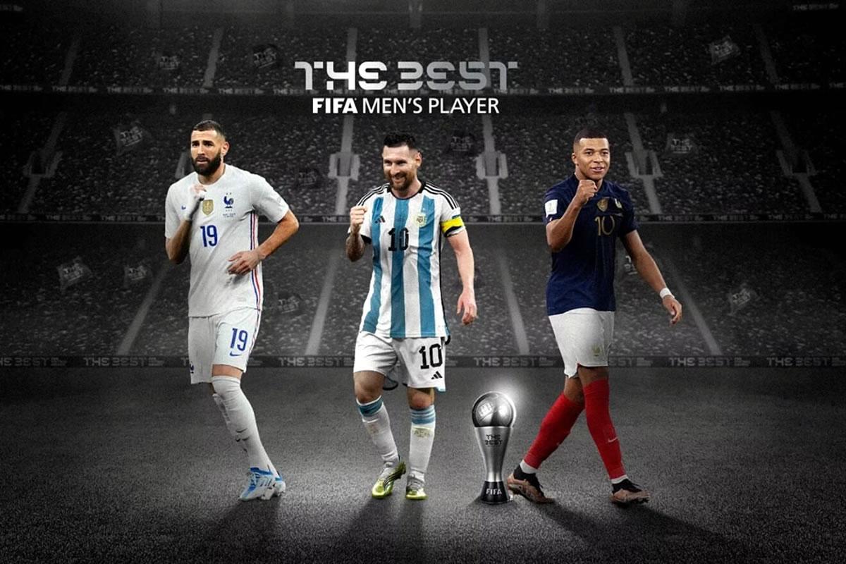 Messi, Benzema y Mbappé son los finalistas para el premio The Best de la FIFA.