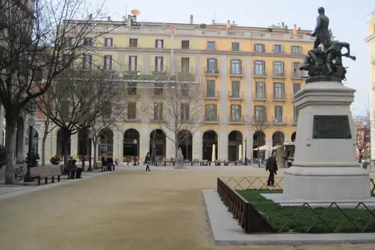 Plaza de la Independencia de Girona.