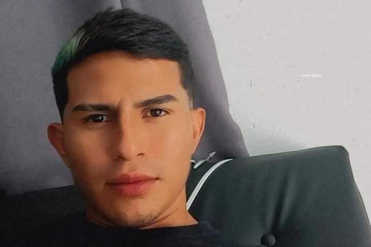 Foto en vida de Edwin Ortiz.