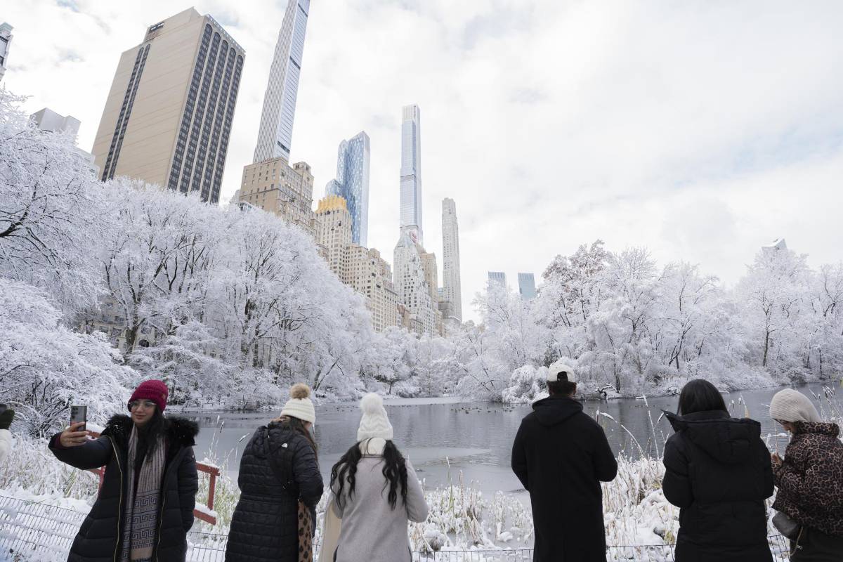 Así se ve Nueva York tras la primera nevada de la temporada