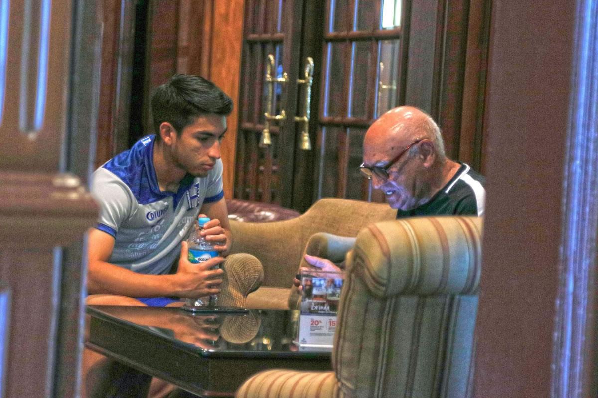 Rubio y Matamala en una amena charla que tuvieron el día que se reencontraron en 2019.