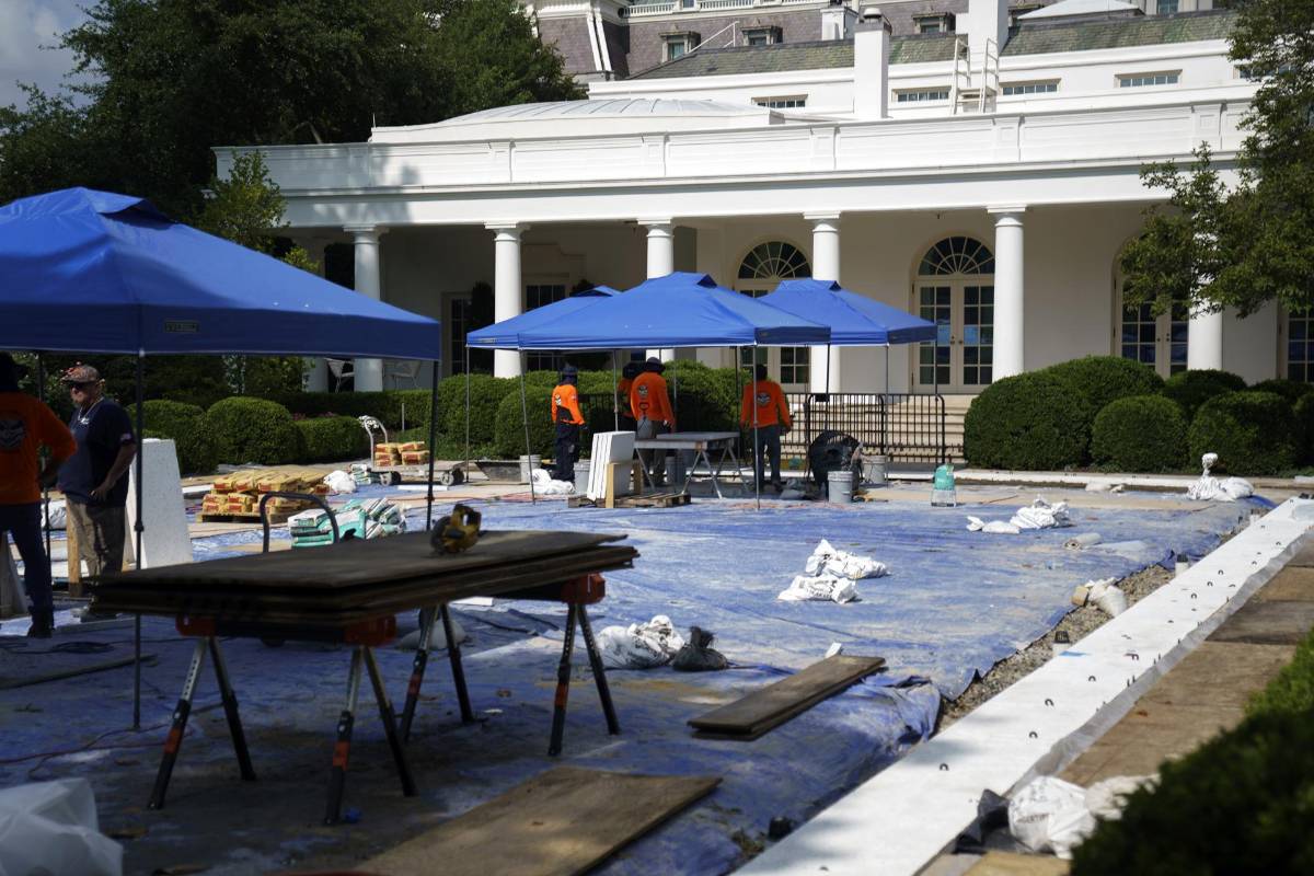 Así luce la polémica remodelación de Trump en la Casa Blanca