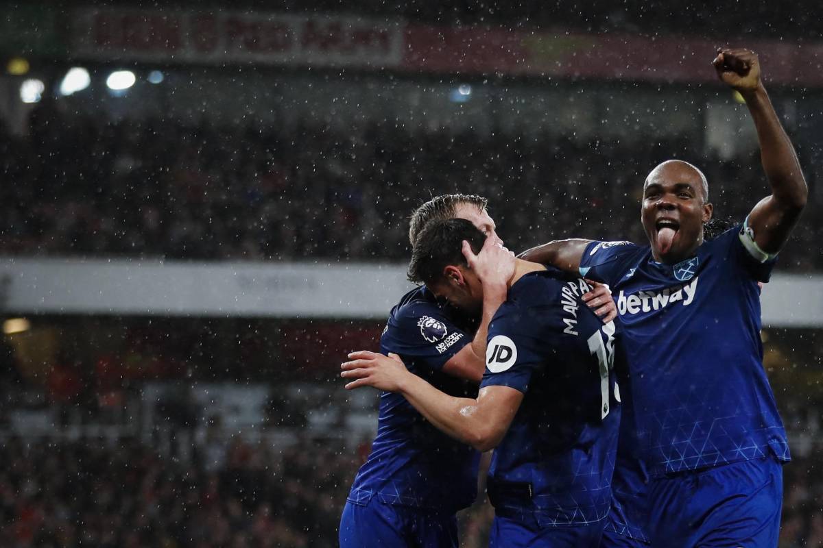 Soucek y Mavropanos fueron los anotadores del West Ham en su triunfo ante el Arsenal en la Premier League.