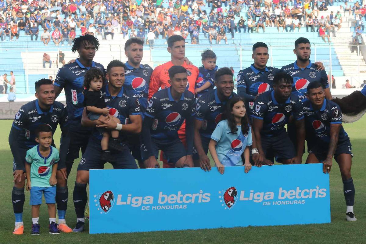 El 11 titular del Motagua que enfrentó al Marathón.