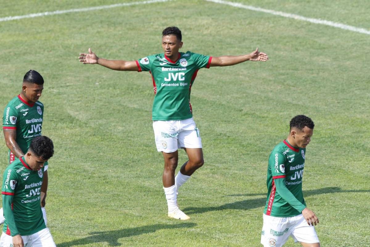 Alexy Vega se destapó con un golazo para abrir el marcador en el Marathón vs Motagua.