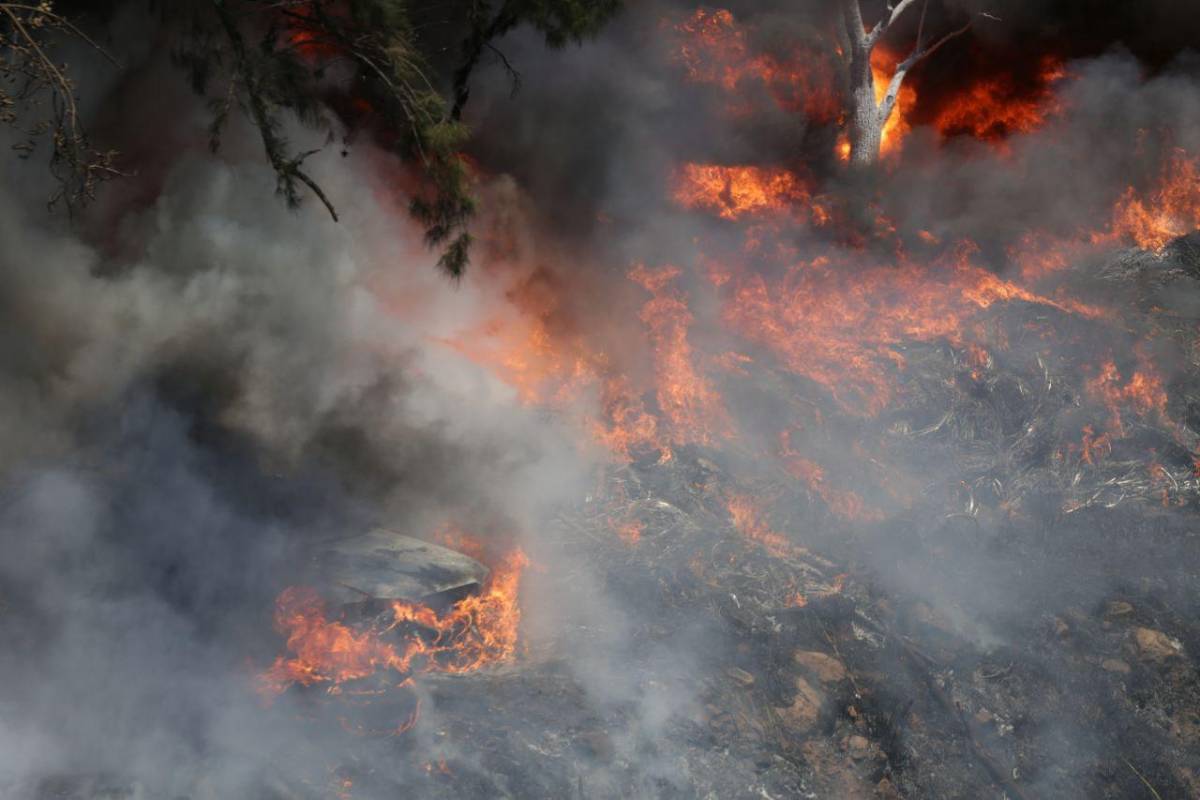 Más de 40 carros decomisados son consumidos por incendio en Tegucigalpa