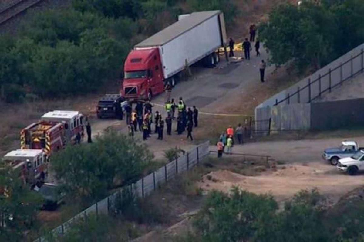El 27 de junio un tráiler con decenas de personas sofocadas fue descubierto en San Antonio, Texas, en el condado de Bexar.
