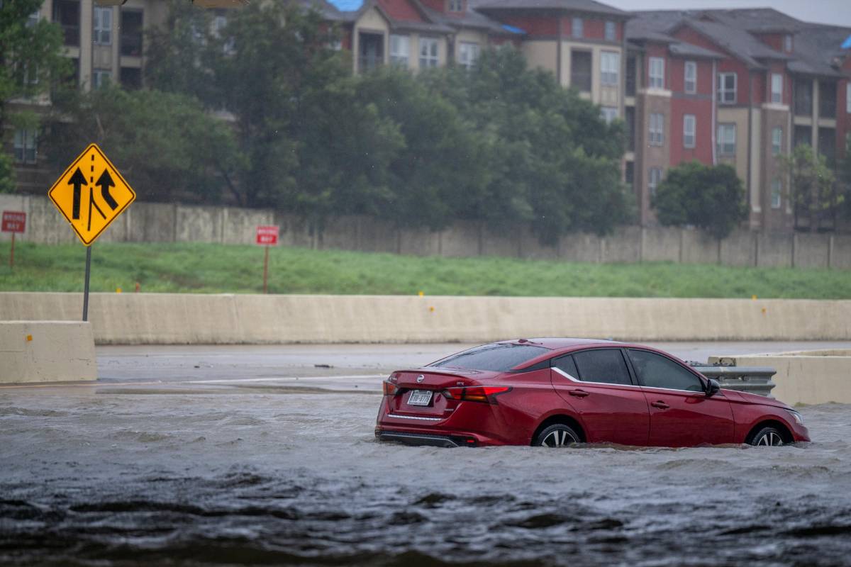 Las inundaciones se registraron en diversos puntos de la ciudad de Houston, Texas, Estados Unidos.