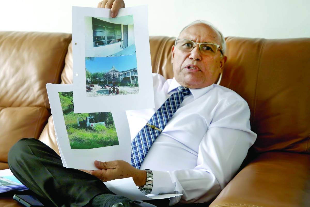 Embargado e hipotecado está lujoso complejo en Roatán