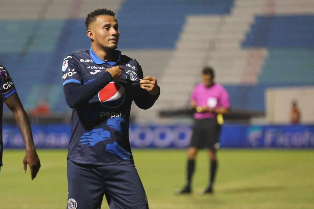 Walter Martínez fue el anotador del segundo tanto de Motagua ante Marathón.
