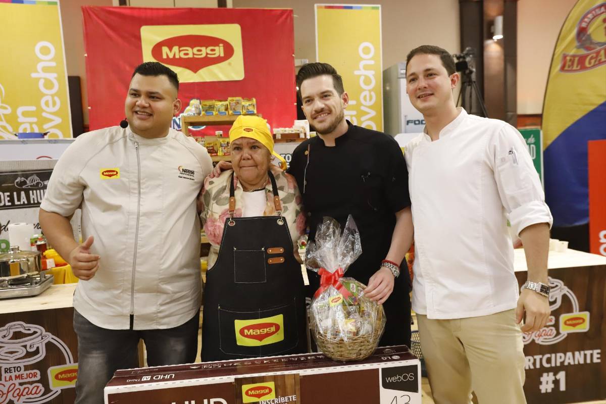 La ama de casa Xiomara se coronó la ganadora del Reto de la Mejor Sopa Maggi.