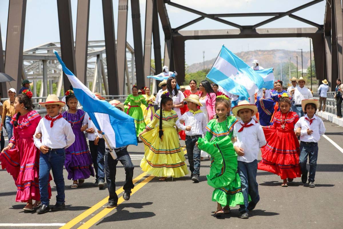 Guacirope, el puente de 160 metros reconstruido en el sur de Honduras