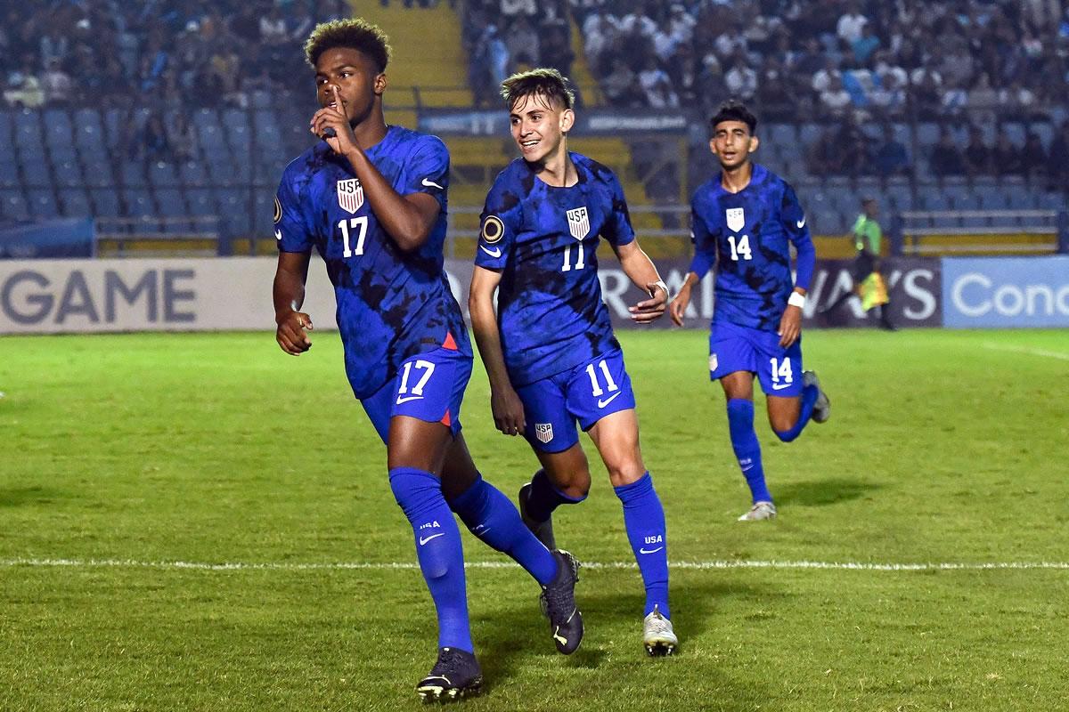 Keyrol Figueroa lidera a la Selección de Estados Unidos en el Premundial Sub-17. Así celebró un gol, mandando a callar... ¿a quién?