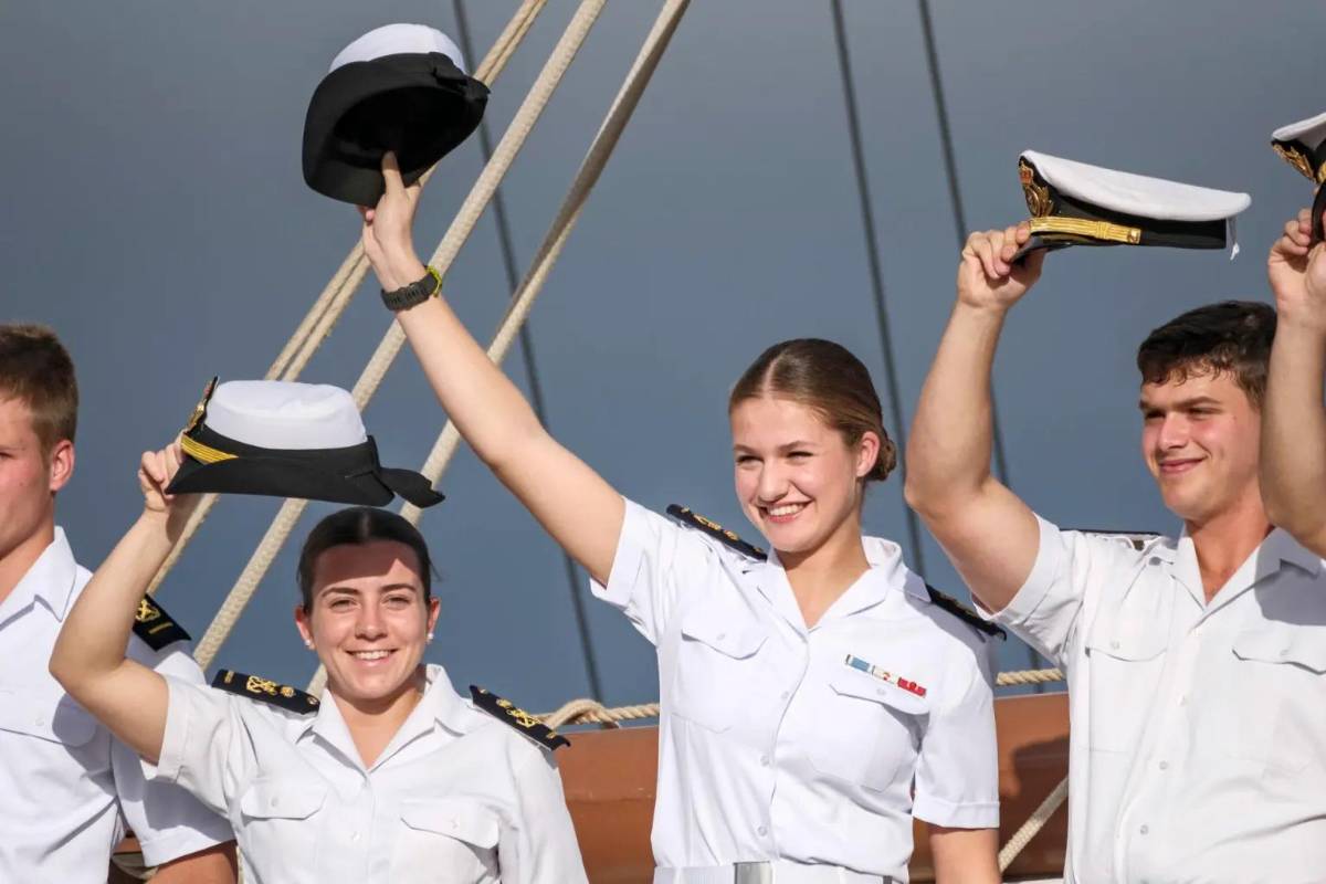 La princesa Leonor viaja a Brasil en su primera travesía oceánica con buque escuela Elcano