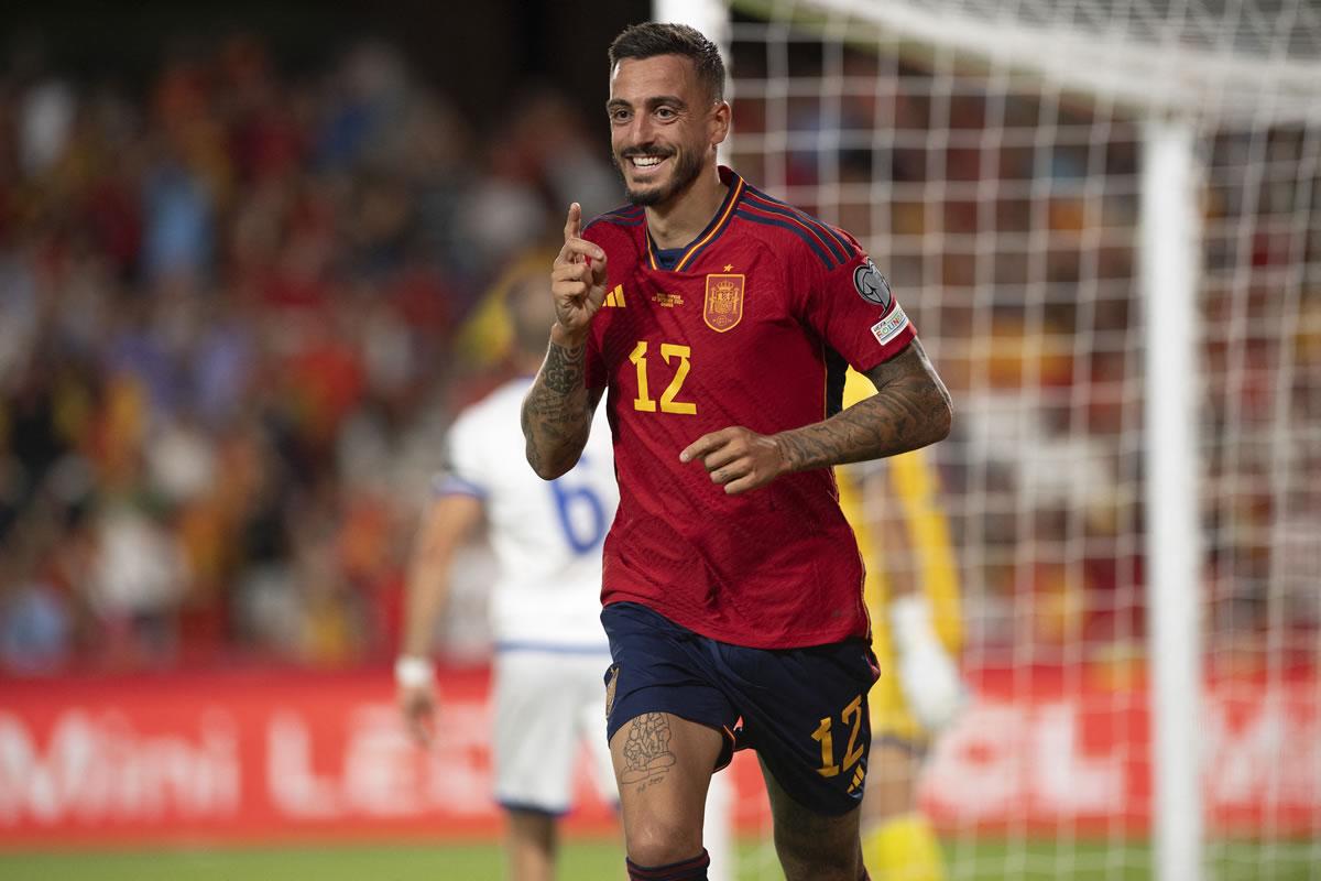 Joselu se unió a la goleada con un tanto ante Chipre.