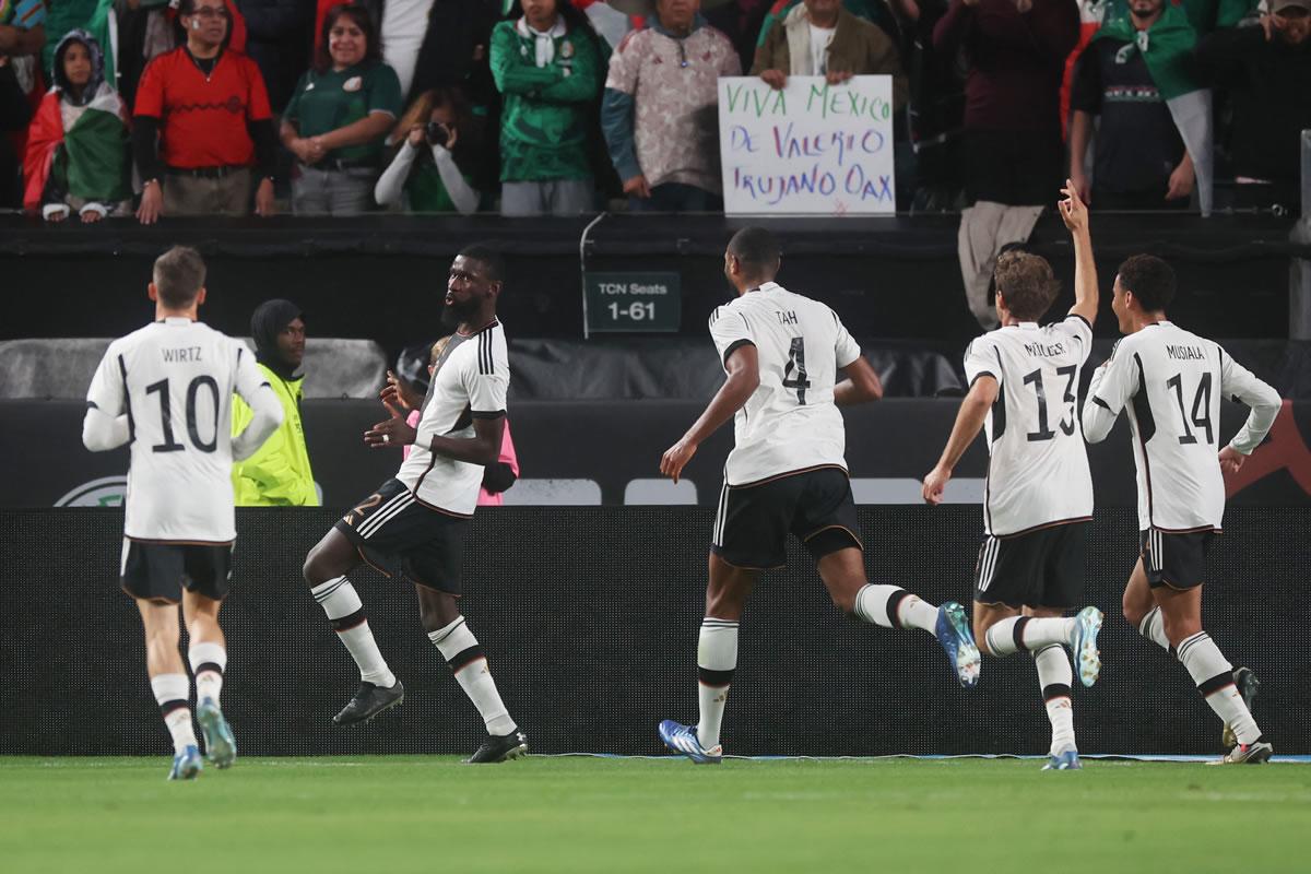 Antonio Rüdiger puso a ganar a Alemania en el amistoso contra México.