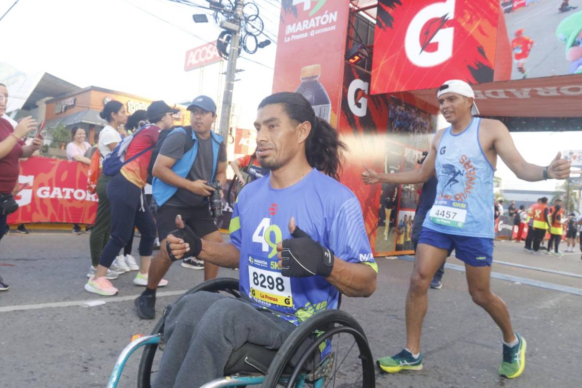 Juan Ángel Orellana, de Intibucá, primer lugar de categorías especiales en la Maratón de LA PRENSA