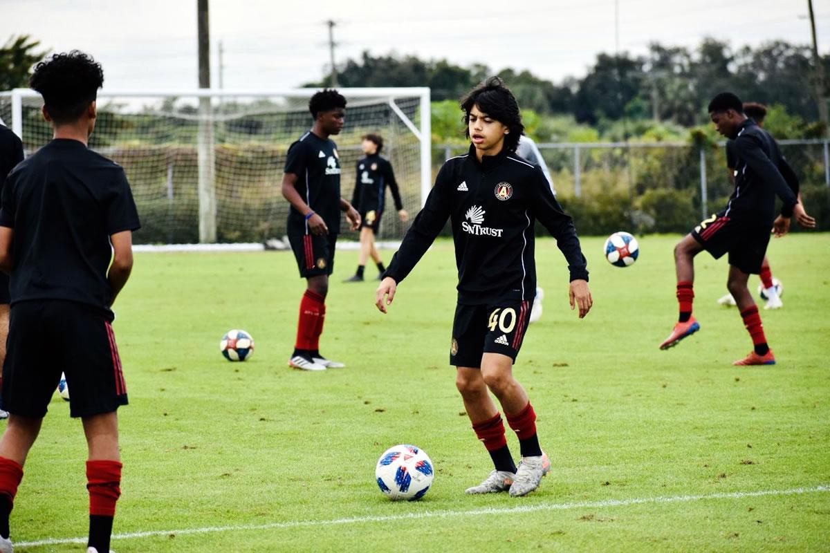 Johann Chirinos empezó su aventura en las inferiores del Atlanta United.