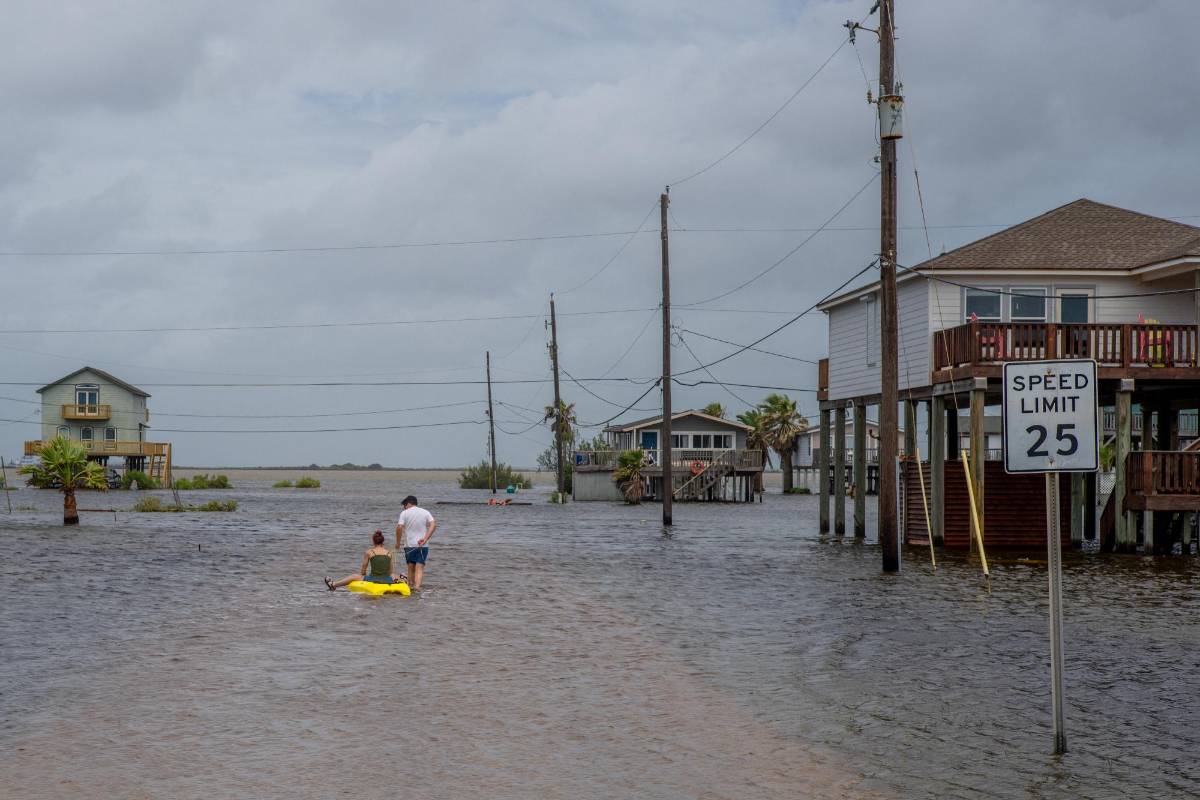 La tormenta Alberto dejó inundaciones en las costas de Texas el pasado jueves.