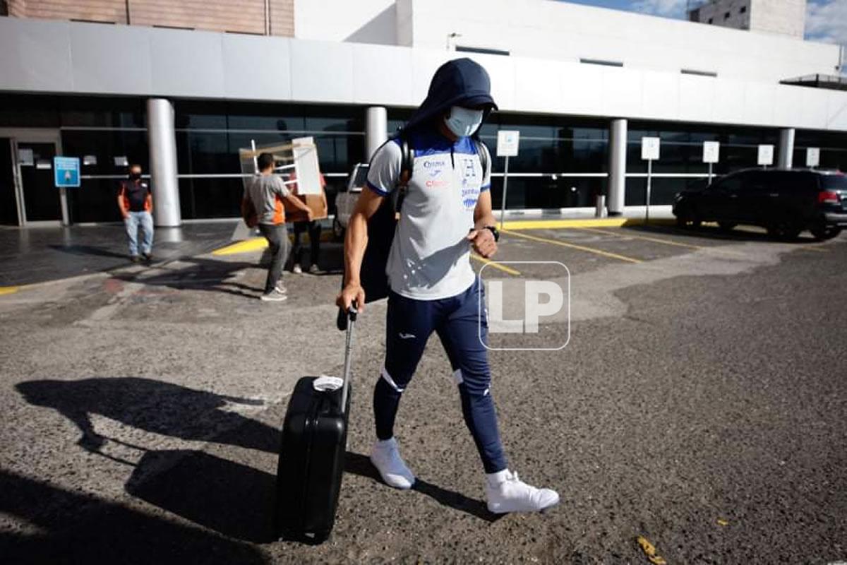 Denil Maldonado a su llegada a Tegucigalpa.