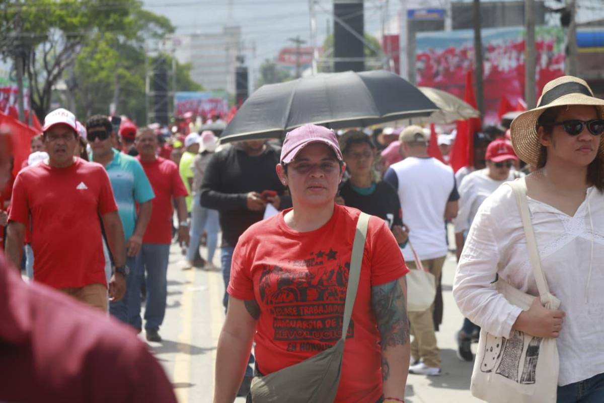 Imágenes: militancia de Libre se hace sentir en San Pedro Sula
