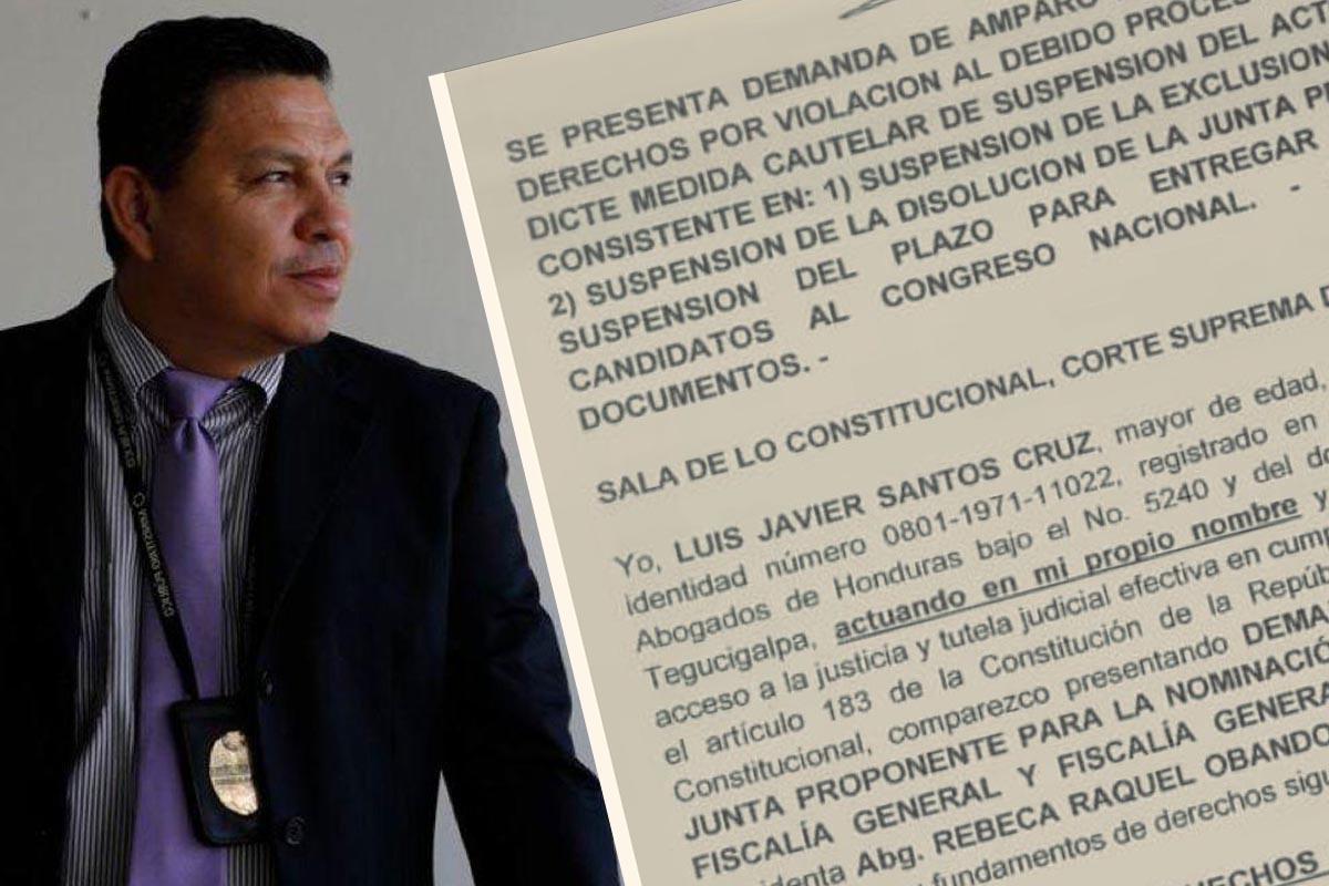 Luis Javier Santos presenta recurso de amparo