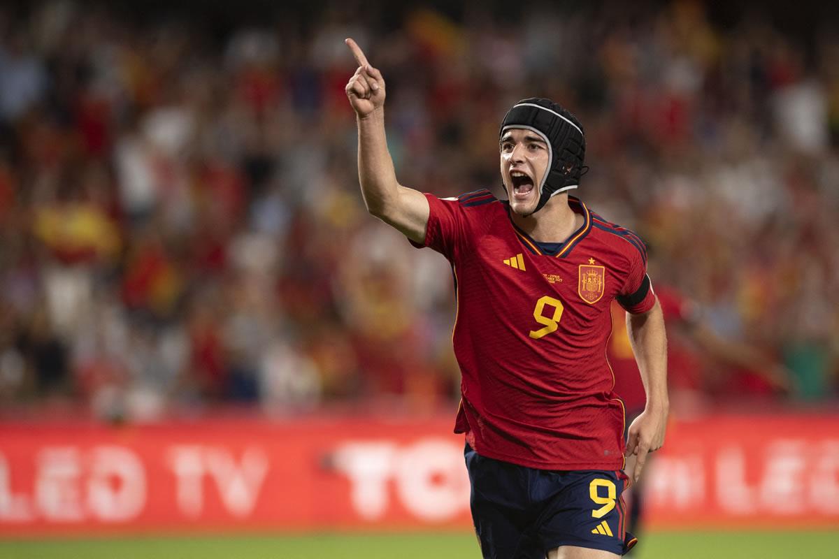 Gavi abrió el marcador para la victoria de la selección española.