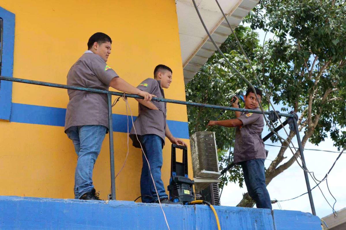 Ellos están haciendo su práctica profesional.