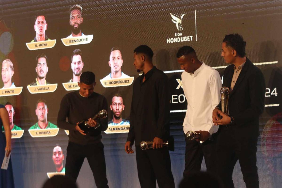 Motagua y Olimpia arrasan: ganadores e inesperado 11 ideal en premios de Liga Nacional