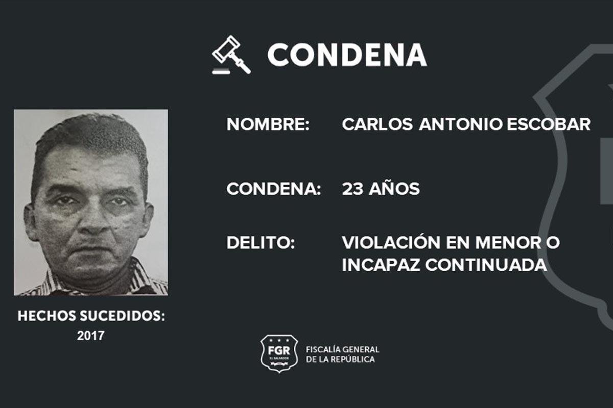 Condenan a salvadoreño a 23 años por violar a una menor