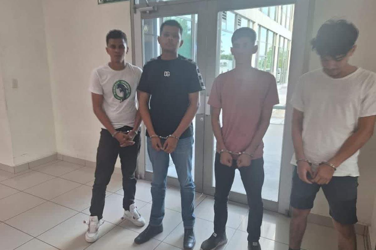 Los cuatro procesados por el caso de Xavier García Arriola.