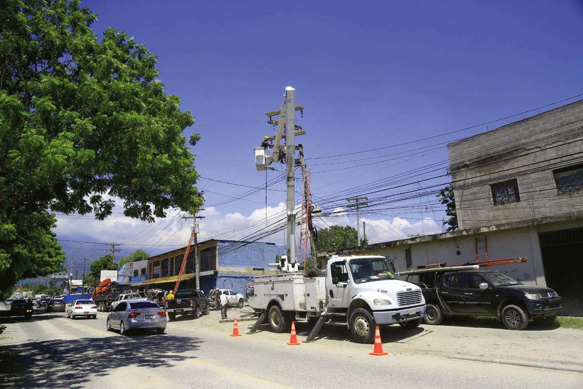 Cerca de 60 zonas no tendrán energía eléctrica en San Pedro Sula