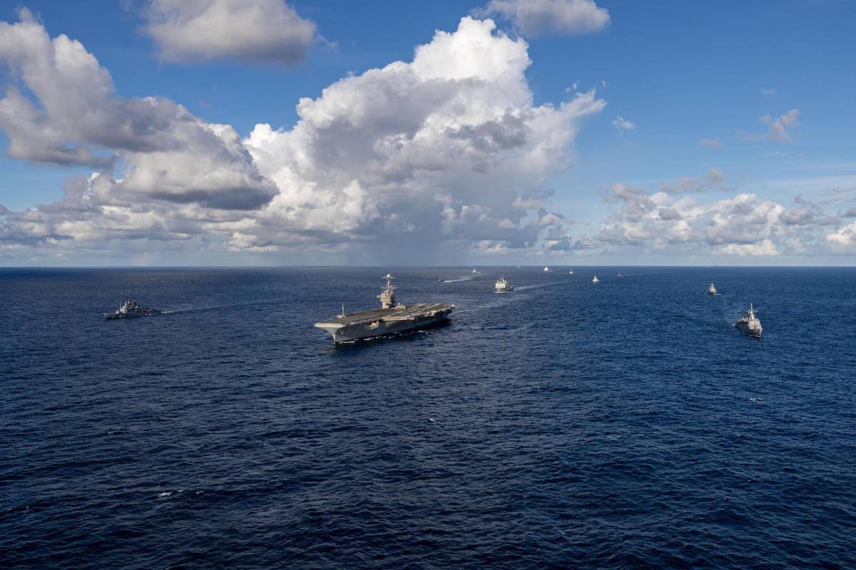 EEUU exhibe su poderío naval en el Caribe, en medio de tensiones con Venezuela