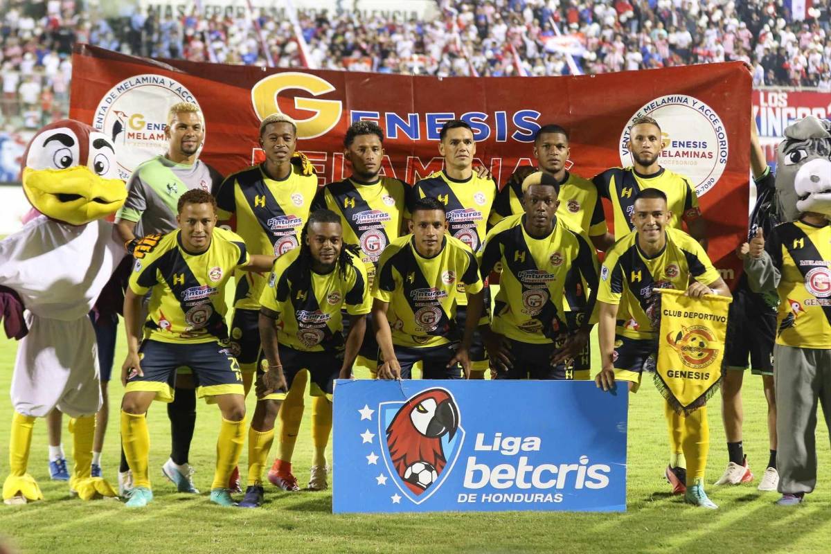 El 11 titular del Génesis que enfrenta al Olimpia.