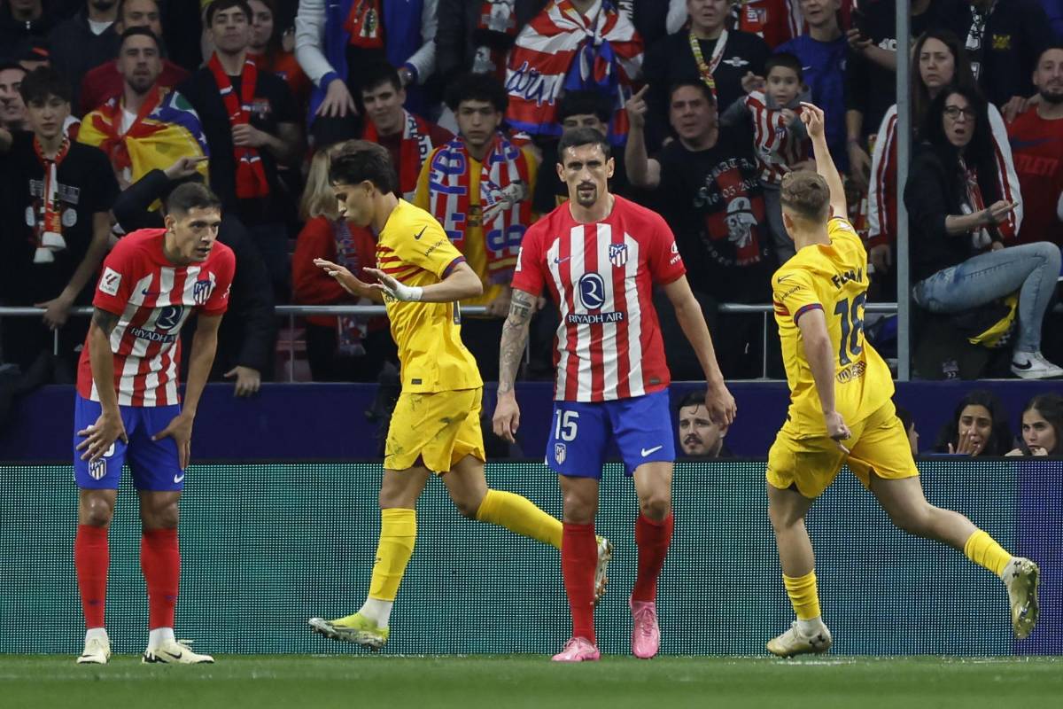 Joao Félix celebró a medio gas el gol ante Atlético de Madrid.