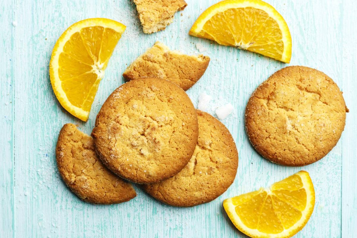 Deliciosas galletas de naranja