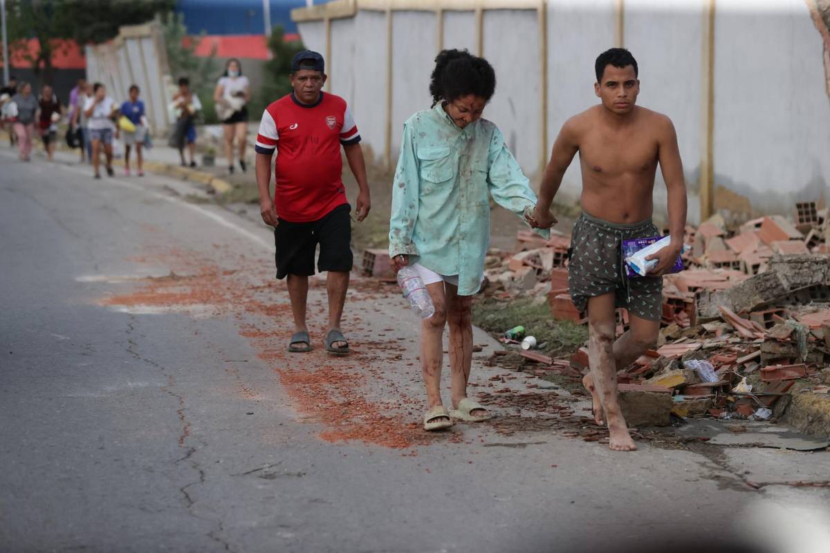 Las impactantes imágenes del doble terremoto en Venezuela